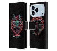 Head Case Designs Custodia a portafoglio in pelle con licenza ufficiale Trivium What The Dead Men Say Graphics compatibile con Apple iPhone 17 Pro