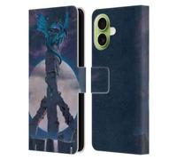 Head Case Designs Custodia a portafoglio in pelle con licenza ufficiale Vincent HIE Peace Dragons compatibile con Apple iPhone 17