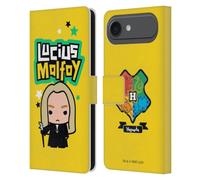 Head Case Designs Custodia a portafoglio XLV in pelle con licenza ufficiale Harry Potter Lucius Malfoy Deathly Hallows XLV compatibile con Apple iPhone 17 Air