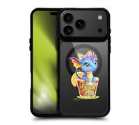 Head Case Designs Custodia antiurto nera con licenza ufficiale Ruth Thompson Iced Tea Cups and Dragons [protezione di grado militare] compatibile con Apple iPhone 17 Pro e compatibile con MagSafe