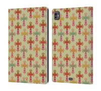 Head Case Designs Damascato Stampa A Croce Custodia Portafoglio in Pelle Compatibile con Apple iPad PRO 11 M4 2024