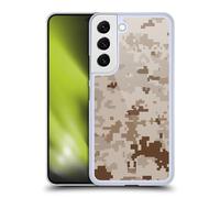 Head Case Designs Deserto di Marpat Mimetico Militare Serie 2 Custodia Cover Dura per Parte Posteriore Compatibile con Samsung Galaxy S22 5G