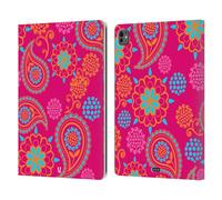 Head Case Designs Disordine Mutiforme Colourful Paisley Custodia Portafoglio in Pelle Compatibile con Apple iPad PRO 13 M4 2024