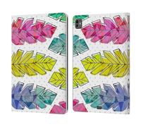 Head Case Designs Doodle Piume Geometriche Custodia Portafoglio in Pelle Compatibile con Apple iPad PRO 13 M4 2024