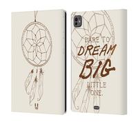 Head Case Designs Dream Big Acchiappasogni Custodia Portafoglio in Pelle Compatibile con Apple iPad PRO 11 M4 2024