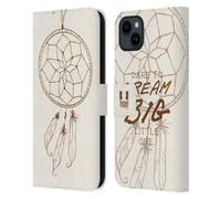 Head Case Designs Dream Big Acchiappasogni Custodia Portafoglio in Pelle Compatibile con Apple iPhone 15 Plus