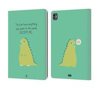 Head Case Designs Extinct Dino Nonsense E Cose Random Custodia Portafoglio in Pelle Compatibile con Apple iPad PRO 13 M4 2024