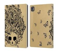 Head Case Designs Farfalla Doodle Mix Custodia Portafoglio in Pelle Compatibile con Apple iPad PRO 11 M4 2024