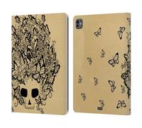 Head Case Designs Farfalla Doodle Mix Custodia Portafoglio in Pelle Compatibile con Apple iPad PRO 13 M4 2024