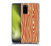 HEAD CASE DESIGNS FAUX BOIS CUSTODIA COVER MORBIDA IN GEL PER SAMSUNG TELEFONI 1