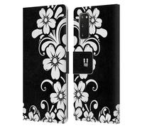 HEAD CASE DESIGNS FIORI B&N CUSTODIA COVER A PORTAFOGLIO PER SAMSUNG TELEFONI 1