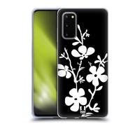 HEAD CASE DESIGNS FIORI B&N CUSTODIA COVER MORBIDA IN GEL PER SAMSUNG TELEFONI 1