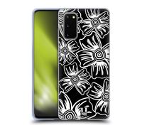 HEAD CASE DESIGNS FIORI B&N CUSTODIA COVER MORBIDA IN GEL PER SAMSUNG TELEFONI 1