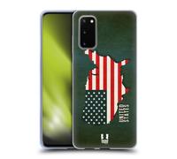 HEAD CASE DESIGNS FLAG MAPS CUSTODIA COVER MORBIDA IN GEL PER SAMSUNG TELEFONI 1
