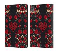 Head Case Designs Floreale Cuore Rosso Art Deco Floreale Custodia Portafoglio in Pelle Compatibile con Apple iPad PRO 11 M4 2024