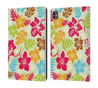 Head Case Designs Floreale Pattern Hawaiani Custodia Portafoglio in Pelle Compatibile con Apple iPad PRO 11 M4 2024