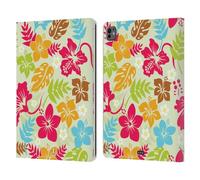 Head Case Designs Floreale Pattern Hawaiani Custodia Portafoglio in Pelle Compatibile con Apple iPad PRO 13 M4 2024