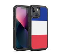 Head Case Designs Francia Francese Français Bandiere Nazionali Calcio Custodia Antiurto Ultra Blindata compatibile con Apple iPhone 13