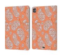 Head Case Designs Gatto Terracotta Animali Paisley Custodia Portafoglio in Pelle Compatibile con Apple iPad PRO 13 M4 2024