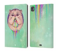 Head Case Designs Gatto Vomito Arcobaleno Custodia Portafoglio in Pelle Compatibile con Apple iPad PRO 11 M4 2024