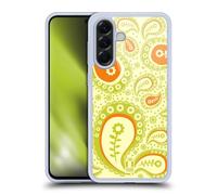 Head Case Designs Giallo Chiaro Paisley Patterns Serie 2 Custodia in Gel [Protezione di Grado Militare] Compatibile con Samsung Galaxy A56 5G