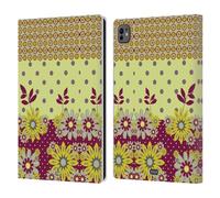Head Case Designs Giallo Marrone Punti Floreali Custodia Portafoglio in Pelle Compatibile con Apple iPad PRO 11 M4 2024