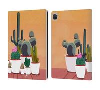 Head Case Designs Giardino Stampe Cactus Custodia Portafoglio in Pelle Compatibile con Apple iPad PRO 13 M4 2024