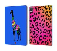 Head Case Designs Giraffa Colorata Silhouette di Animali con Pattern Custodia Portafoglio in Pelle Compatibile con Apple iPad PRO 13 M4 2024