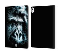 Head Case Designs Gorilla Incendio nei Boschi Custodia Portafoglio in Pelle Compatibile con Apple iPad Air 13 2024/2025