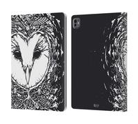 Head Case Designs Gufo Doodle Mix Custodia Portafoglio in Pelle Compatibile con Apple iPad PRO 13 M4 2024