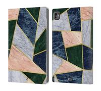 Head Case Designs Guscio Marmo Geometrico Custodia Portafoglio in Pelle Compatibile con Apple iPad PRO 11 M4 2024