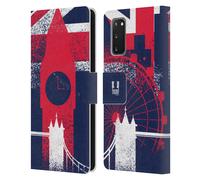 HEAD CASE DESIGNS IL MEGLIO DI LONDRA CUSTODIA COVER A PORTAFOGLIO PER SAMSUNG 1