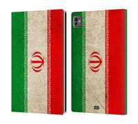 Head Case Designs Iran Iranian Vintage Bandiere del Mondo Custodia Portafoglio in Pelle Compatibile con Apple iPad PRO 11 M4 2024