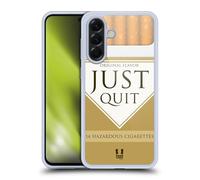 Head Case Designs Just Quit Ispirato Ai Pacchetti di Sigarette Custodia in Gel [Protezione di Grado Militare] Compatibile con Samsung Galaxy A56 5G