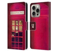 Head Case Designs K2 I Love London Custodia Portafoglio in Pelle Compatibile con Apple iPhone 16 PRO