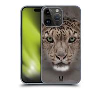 Head Case Designs Leopardo delle Nevi Volti Animali 2 Custodia Cover Dura per Parte Posteriore Compatibile con Apple iPhone 15 PRO Max