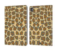 Head Case Designs Leopardo Stampa Floreale Mimetica Custodia Portafoglio in Pelle Compatibile con Apple iPad PRO 13 M4 2024