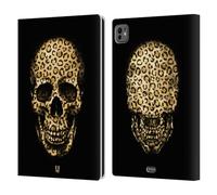 Head Case Designs Leopardo Teschi Animali Stampe Custodia Portafoglio in Pelle Compatibile con Apple iPad PRO 11 M4 2024