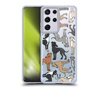 Head Case Designs Levrieri Italiani Modelli Razze Canine 8 Custodia in Gel [Protezione di Grado Militare] Compatibile con Samsung Galaxy S21 Ultra 5G