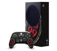 Head Case Designs Licenza Ufficiale AC Milan 1899 smisurato Arte Pacchetto Console Da Gioco Wrap E Pelle Per Controller Compatibile con Xbox Series S Console & Controller Bundle