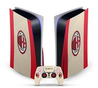 Head Case Designs Licenza Ufficiale AC Milan Away 2021/22 Kit Crest Vinile Frontalino Sticker Gaming Pelle Adesivo Compatibile con Sony Playstation 5 PS5 Disc Edition Console & DualSense Controller