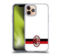 Head Case Designs Licenza Ufficiale AC Milan Bianco Stemma Custodia in Gel [Protezione di Grado Militare] Compatibile con Apple iPhone 11 PRO