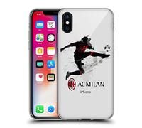 Head Case Designs Licenza Ufficiale AC Milan Calcio 1 Adolescenti Custodia in Gel [Protezione di Grado Militare] Compatibile con Apple iPhone X/iPhone XS