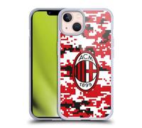 Head Case Designs Licenza Ufficiale AC Milan Camouflage Digitale Modelli Cresta Custodia in Gel [Protezione di Grado Militare] Compatibile con Apple iPhone 13 E Compatibile con MagSafe