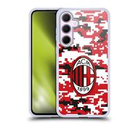 Head Case Designs Licenza Ufficiale AC Milan Camouflage Digitale Modelli Cresta Custodia in Gel [Protezione di Grado Militare] Compatibile con Samsung Galaxy A35 5G