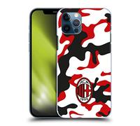 Head Case Designs Licenza Ufficiale AC Milan Camouflage Modelli Cresta Custodia Cover Dura per Parte Posteriore Compatibile con Apple iPhone 12 / iPhone 12 PRO