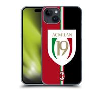 Head Case Designs Licenza Ufficiale AC Milan Campioni di Scudetto 2022/23 Custodia Cover Dura per Parte Posteriore Compatibile con Apple iPhone 15 Plus