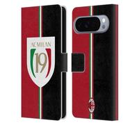 Head Case Designs Licenza Ufficiale AC Milan Campioni Di Scudetto 2022/23 Custodia Portafoglio in Pelle Compatibile con Google Pixel 10 Pro XL