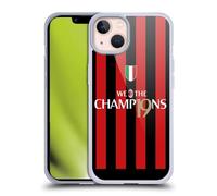 Head Case Designs Licenza Ufficiale AC Milan Campioni Scudetto Home Kit 2022/23 Custodia in Gel [Protezione di Grado Militare] Compatibile con Apple iPhone 13 E Compatibile con MagSafe