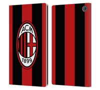 Head Case Designs Licenza Ufficiale AC Milan Casa Kit Stemma 2026/27 Custodia Portafoglio in Pelle Compatibile con Amazon Fire Max 11 2023